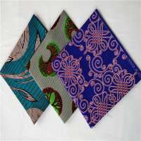 Indian African print polyester brushed fabric for clothes bed sheets